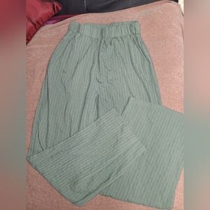 SHEIN Green Wide Leg Pants